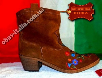 Фирменные женские замшевые ботинки известной итальянской фирмы Gian Marco Conti . . фото 3