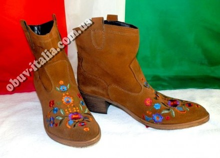 Фирменные женские замшевые ботинки известной итальянской фирмы Gian Marco Conti . . фото 4