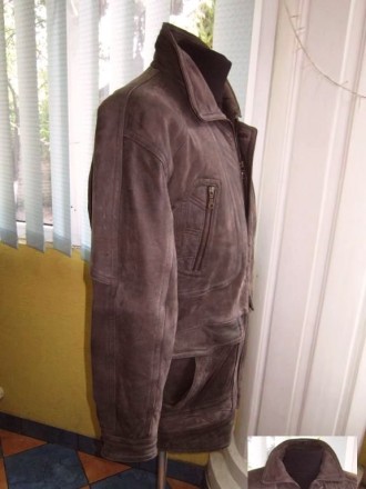 Тёплая кожаная мужская куртка PAOLO NEGRATO. Италия. Лот 545
Оригинальная, стил. . фото 4