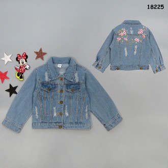 Джинсовый пиджак с вышивкой для девочки. 100-140 см
Цена 573 грн
Код товара 50. . фото 2