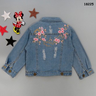 Джинсовый пиджак с вышивкой для девочки. 100-140 см
Цена 573 грн
Код товара 50. . фото 3