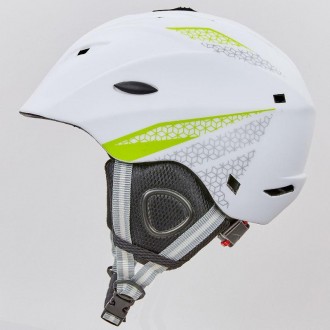 Тип: шлем горнолыжный 
 Материал: поликарбонат (РС) 
 Размер: M-L-55-61 
 Цвет: . . фото 3
