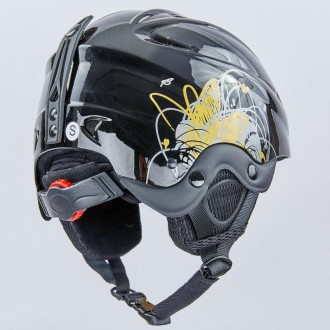 Тип: шлем горнолыжный 
 Материал: поликарбонат (РС) 
 Размер: S-53-55 
 Цвет: че. . фото 5