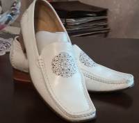 Мужские светлые летние туфли от производителя «Brooman».
Мягкая эластичная нату. . фото 2