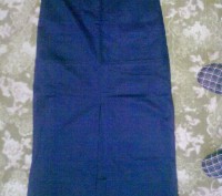 Юбка женская, джинсовая, размер 46, тёмно синего цвета. Объём в поясе 76 см, дли. . фото 2