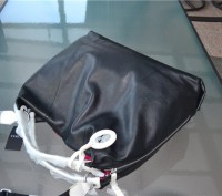 Furla black leather side zipper 'Elizabeth' convertible hobo bag retail : $498
. . фото 12