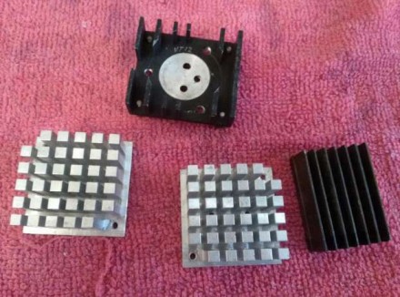 четире алюминиевих радиатора для транзисторов микросхем мощних светодиодов....ра. . фото 2