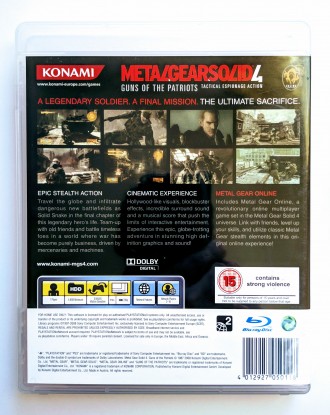 Продам в отличном состоянии игру-эксклюзив для Sony PlayStation 3 - Metal Gear S. . фото 4
