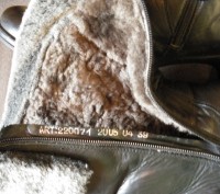 Сапожки зимние кожаные на натуральном меху с опушкой из цигейки, небольшой устой. . фото 5