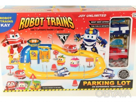 Паркинг "Robot Trains"
Возраст: от 3 лет
Вид упаковки: коробка
Материал: плас. . фото 1