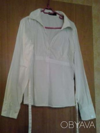 блуза VERO MODA белая сзади- завязочки, под грудь. длина рукава-58см ( подкачива. . фото 1