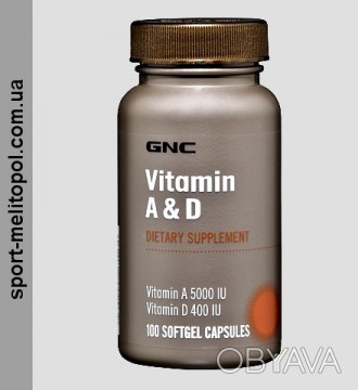 
	Витамины
GNC Vitamin A , D - комплекс витаминов А и D - важные элементы для зд. . фото 1