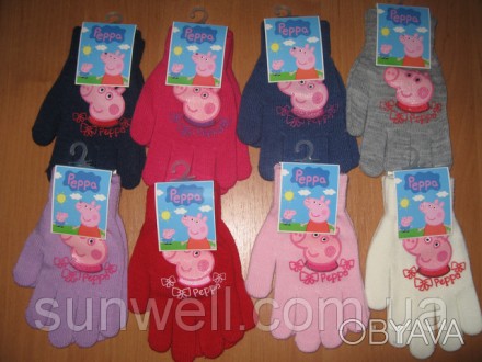 Перчатки для девочек Sun City Peppa 
Размер: 4-6 лет (16см)\

Доставка: Новая. . фото 1