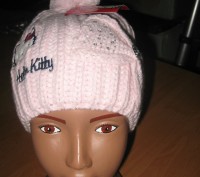 Детская демисезонная шапка для девочек Sun City Hello Kitty 
Размеры: 52, 54 
. . фото 4