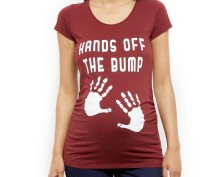 New Look maternity. Ярко красная футболочка для девушек в положении с прикольным. . фото 5