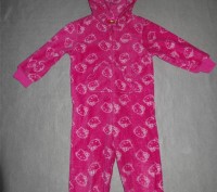 Пижама,слип,человечек махра,F&F,Hello Kitty,  р.104,3-4года. Замеры: рукав от пл. . фото 2