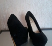 Туфли женские, состояние -новый, цвет черный, размер: 38, материал: искуственная. . фото 3