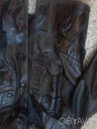 Кожаная куртка, материал: натуральная кожа,цвет-черный, размер: 42-XS. Состояние. . фото 1