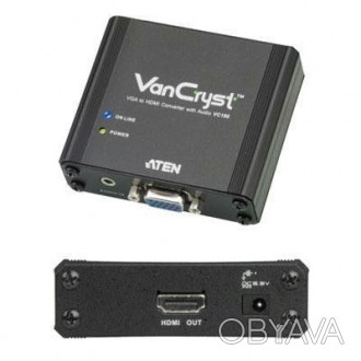 Преобразование сигналов VGA в HDMI Поддержка аналогового стерео звука Высокое ка. . фото 1