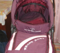 коляска после двух девочек, бордо с розовыми вставками. в комплекте сумка для ре. . фото 9