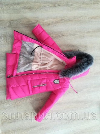 Очень яркая,оригинальная куртка-пуховик для девочки Код Катерина(ю), Цвета в нал. . фото 6