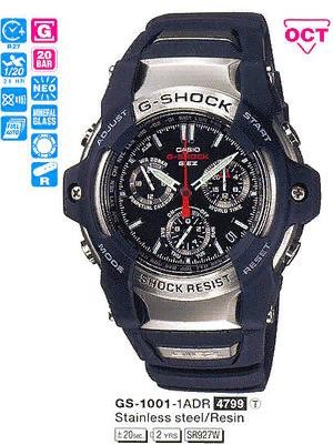 Модель мужских часов GS-1001-1A коллекции Casio G-Shock имеет корпус круглой фор. . фото 2
