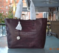 NEW FURLA CROC EMBOSSED LEATHER "Everyone" SHOPPER TOTE.
MADE IN ITALY.

Ярки. . фото 2