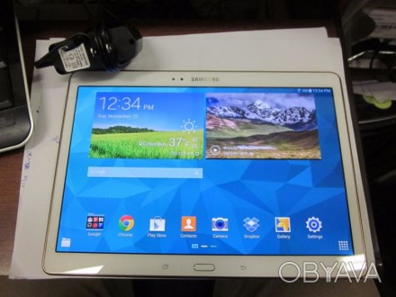 Samsung Galaxy Tab S SM-T800 16GB Wi-Fi 10.5" WHITE - NO RESERVE роботает отличн. . фото 1