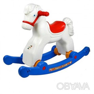 Пластмассовая детская качалка-лошадка - любимая детская игрушка, знакомая нам ещ. . фото 1