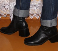 Ботинки демисезон Marco Tozzi, Германия
цвет черный
 натуральная кожа отличног. . фото 2