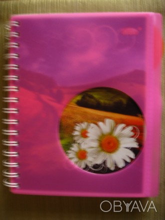 продам яркую тетрадь для девочки, с разноцветными пластиковыми закладками, 144 л. . фото 1