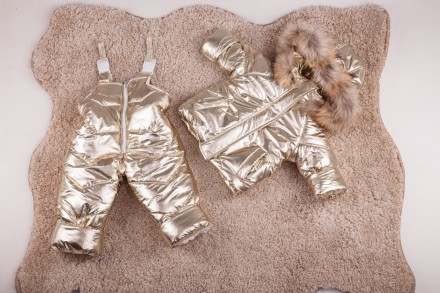 Костюм Детский Зимний Двойка на овчине 
Цена : 1550 грн 
Куртка + Комбинезон 
Цв. . фото 2