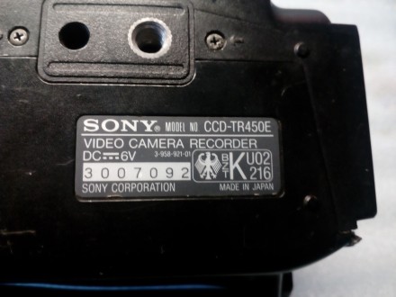 Видеокамера Sony CCD-TR450E. Под разборку. Качественная оптика!. . фото 5