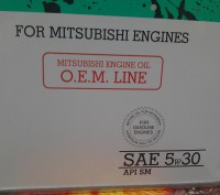 Высококачественное энергосберегающее моторное масло
«MITSUBISHI engine oil O.E.. . фото 4