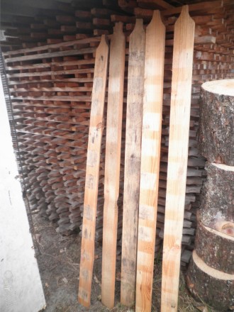 Продам деревянный штакетник с дерева сосна: длина 115см, ширина 6 см, толщина 2с. . фото 1