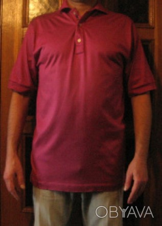 Тенниска Bobby Jones, лиловая, размер S, 48 - 50, 100 % хлопок, тонкий качествен. . фото 1