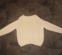 Пуловер белого цвета, ворот - хомут с подворотом, Cherry Styx Ltd, размер 46-48,. . фото 2