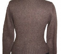 Продаю свитер коричневого цвета на двухсторонней молнии, с полосками кремового ц. . фото 5