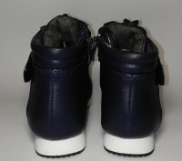 Ботинки, слипоны синие на девочку, Н2215-2, ТМ "Леопард", размеры: 27, 28, 29, 3. . фото 6