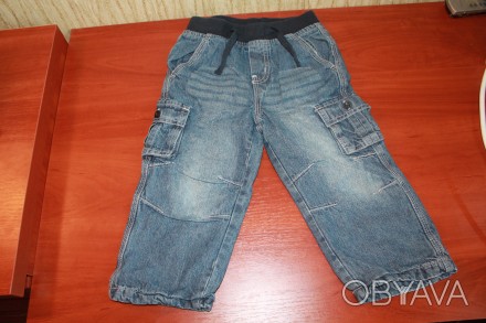 Модные, фирменные и практичные брюки для мальчика 2-2,5-3 года, 92 см. Есть подк. . фото 1