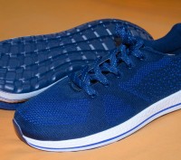 Кроссовки тканевые синие.
Размер EUR 46 , наш- 44,5-45 , по стельке 29 ,5 см.  . . фото 4