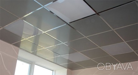 Потолочные плиты из металла для подвесного потолка Армстронг, представляют из се. . фото 1