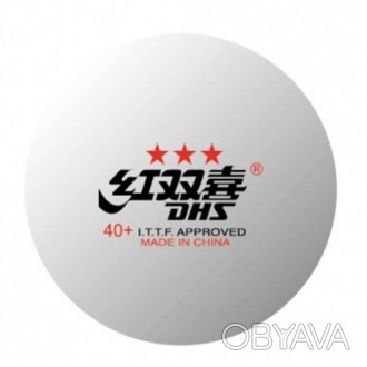 Високоякісні турнірні пластикові м'ячі для настільного тенісу (білого кольору) D. . фото 1