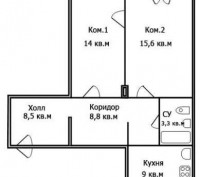 Продам 2 комнатную квартиру на Ворошилова, двухсторонняя,состояние жилое, перекр. Нагорка. фото 4