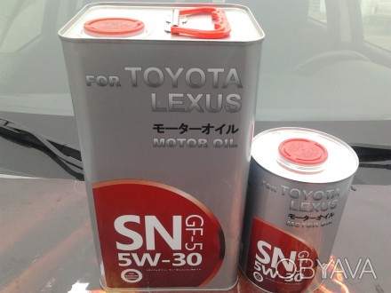 Масло моторное 100%синтетика оригинал:
 «TOYOTA / LEXUS SN 5W-30 GF-5»
В рамка. . фото 1