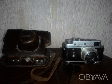 Продам фотоаппарат Зоркий 4: объектив Юпитер 8м 2/50, в хорошем состоянии, с чех. . фото 1