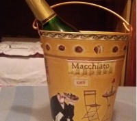 Продам ведёрко для шампанского (вина), ручная работа, материал ведра - оцинковка. . фото 3