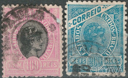 Бразилия
 
1905 г.в.
Sc#169-170
USED, F/VF
. . фото 1