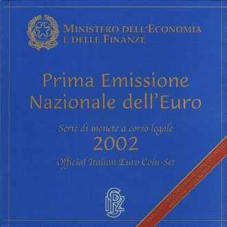 Официальный годовой набор монет Евро - Италия 2002
 
 Оригинальный буклет монетн. . фото 5