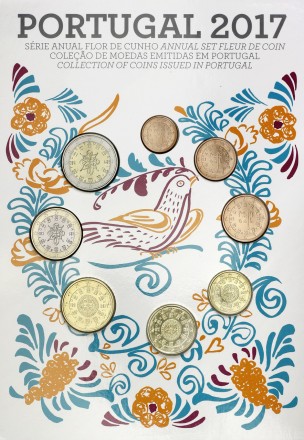 Официальный годовой набор монет Евро - Португалия 2017
 
 Оригинальный буклет мо. . фото 2